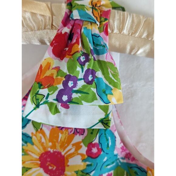 Bonnie Jean Girls 8 Dress Floral Spring A Few Marks Shown In Photos Ch 27 W 23" - Picture 9 of 13